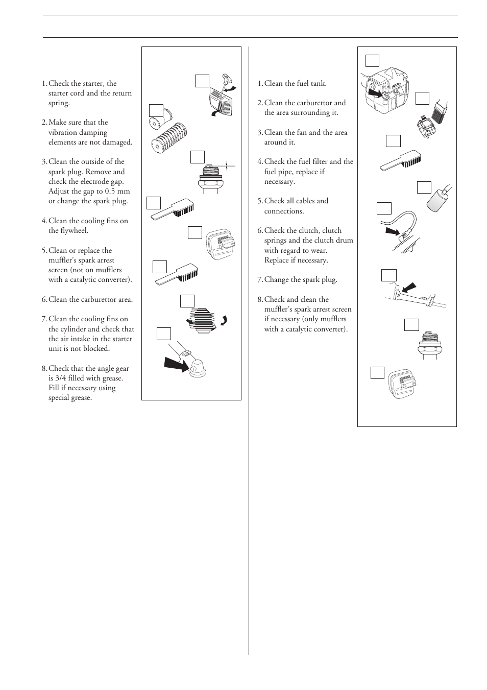 Maintenance | Husqvarna 225R User Manual | Page 29 / 36