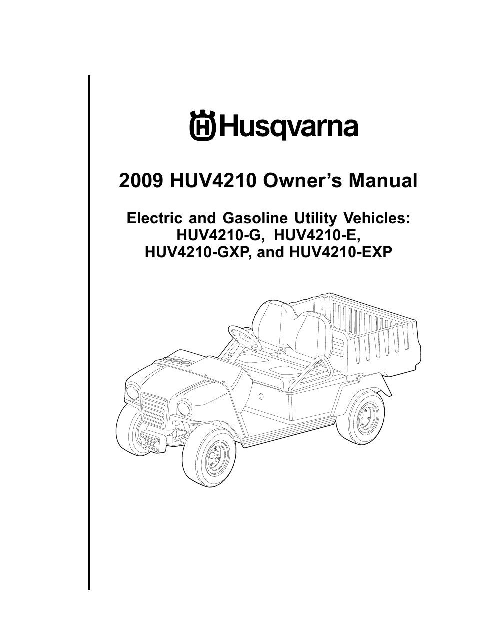 Husqvarna HUV4210-GXP User Manual | 60 pages