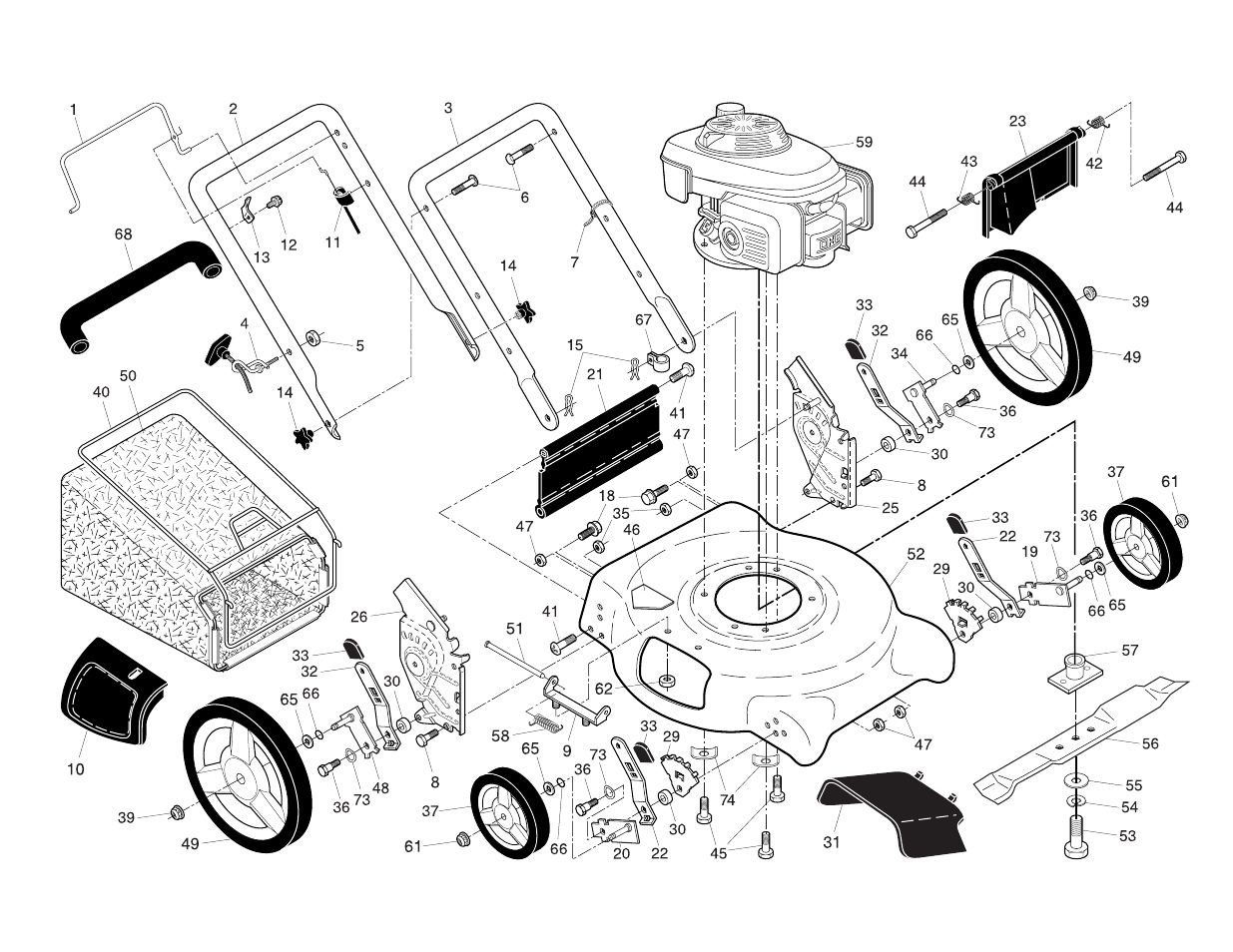 Repair parts | Husqvarna 5521CM User Manual | Page 17 / 19