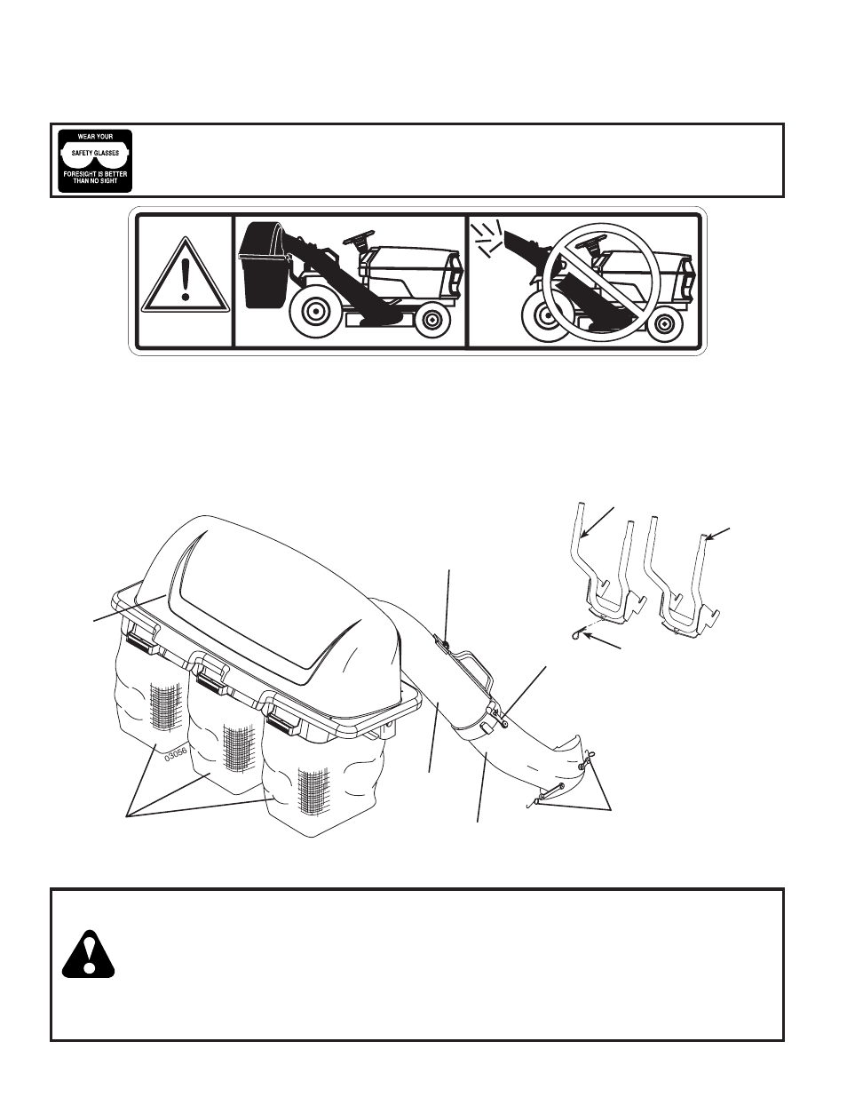 Know your grass catcher, Unpacking instructions, Carton contents | Parts identification | Husqvarna H348SG User Manual | Page 4 / 10