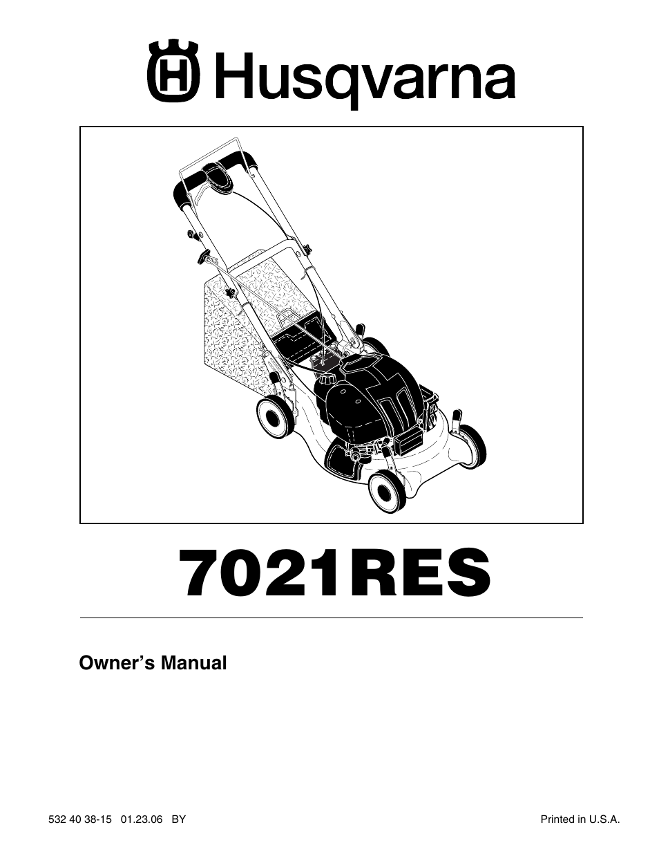 Husqvarna 7021RES User Manual | 22 pages