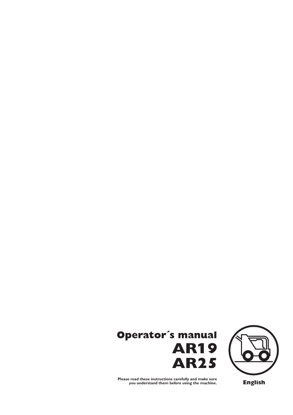 Husqvarna AR19 User Manual | 56 pages