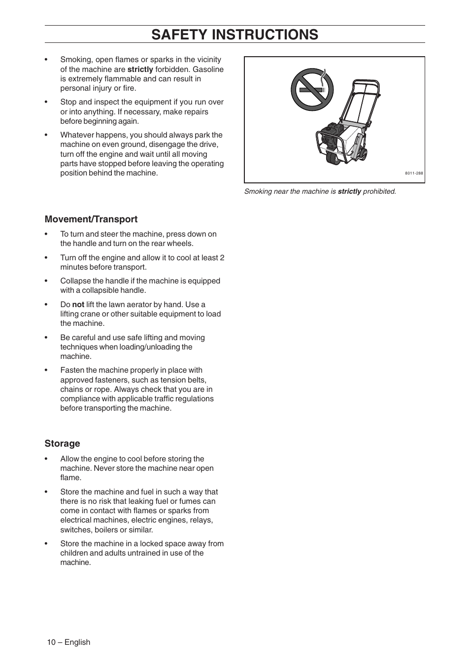 Safety instructions | Husqvarna AR19 User Manual | Page 12 / 56