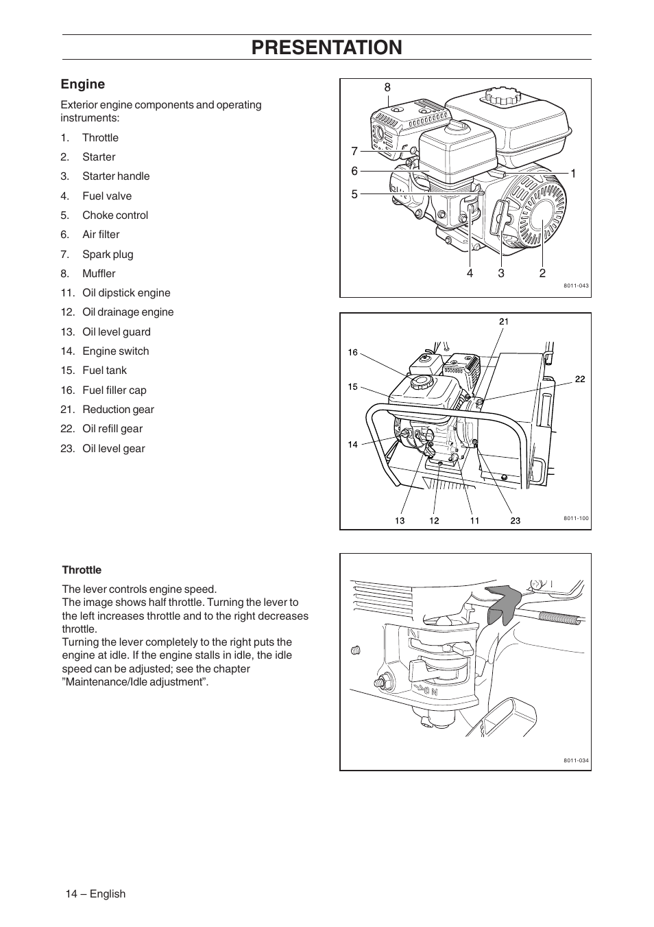 Presentation | Husqvarna AR19 User Manual | Page 16 / 56