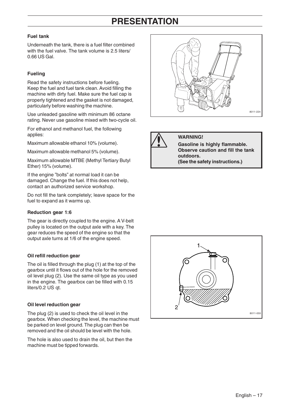 Presentation | Husqvarna AR19 User Manual | Page 19 / 56