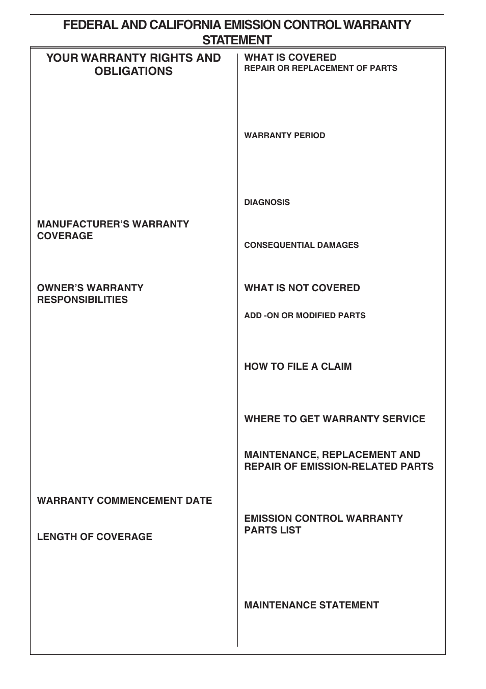 Your warranty rights and obligations | Husqvarna 326C User Manual | Page 22 / 36