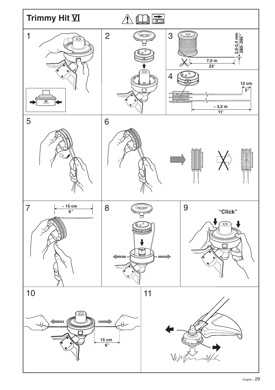 Trimmy hit vi | Husqvarna 326C User Manual | Page 29 / 36