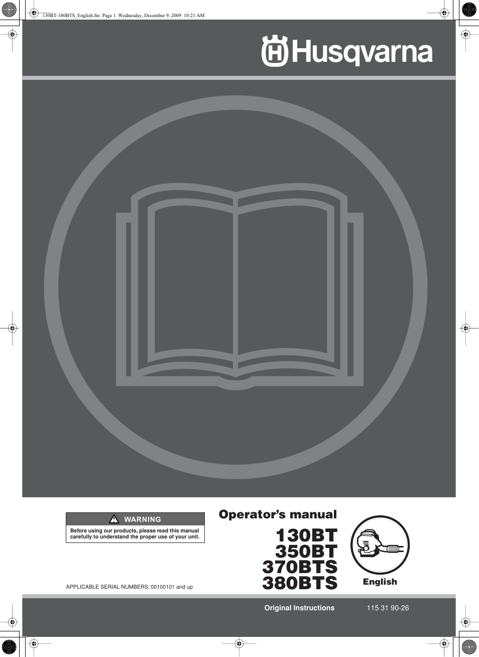 Husqvarna 130BT User Manual | 21 pages