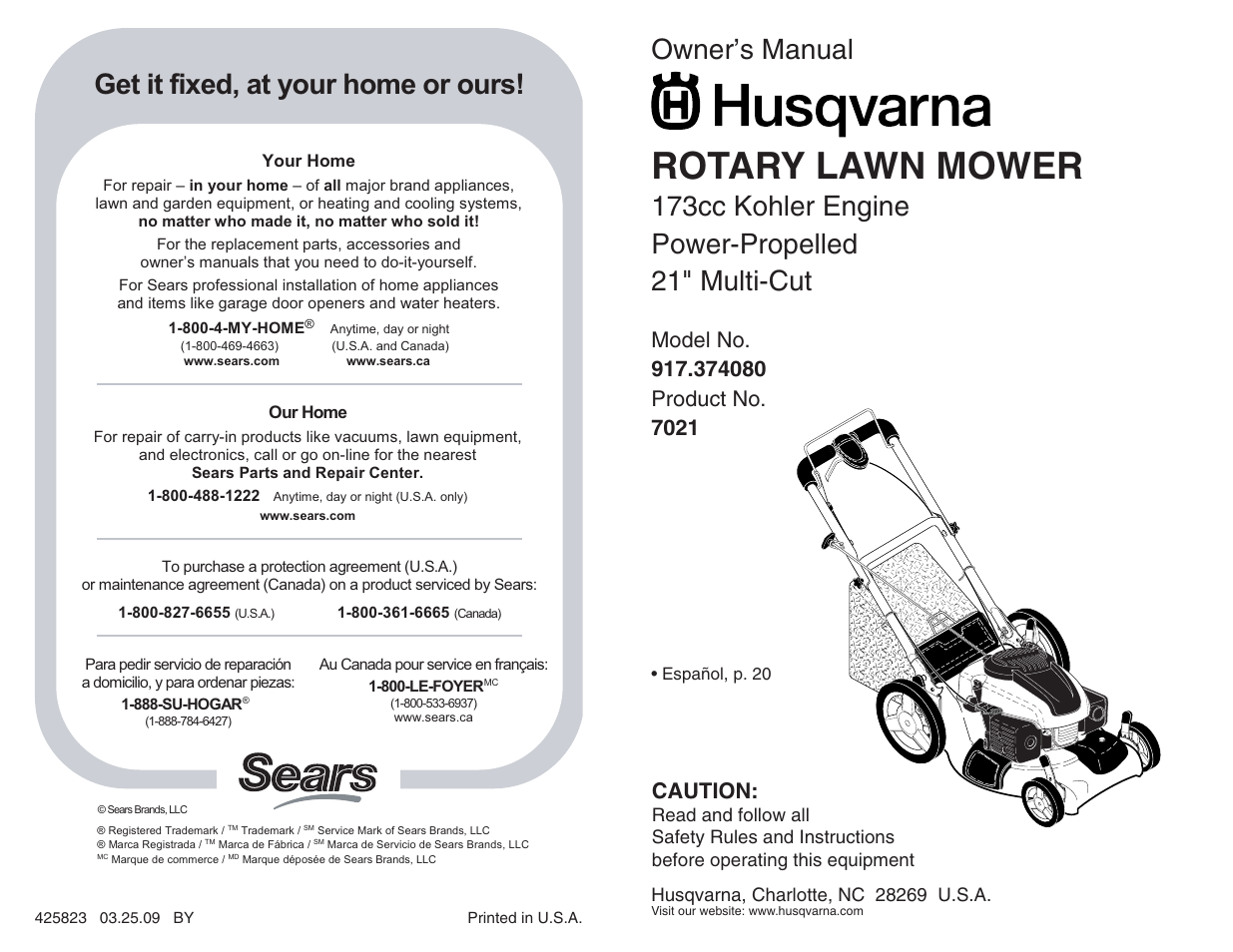 Husqvarna 917.37408 User Manual | 24 pages