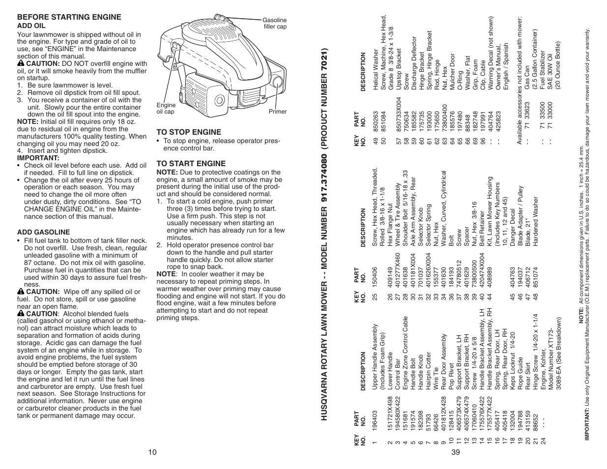 Husqvarna 917.37408 User Manual | Page 10 / 24