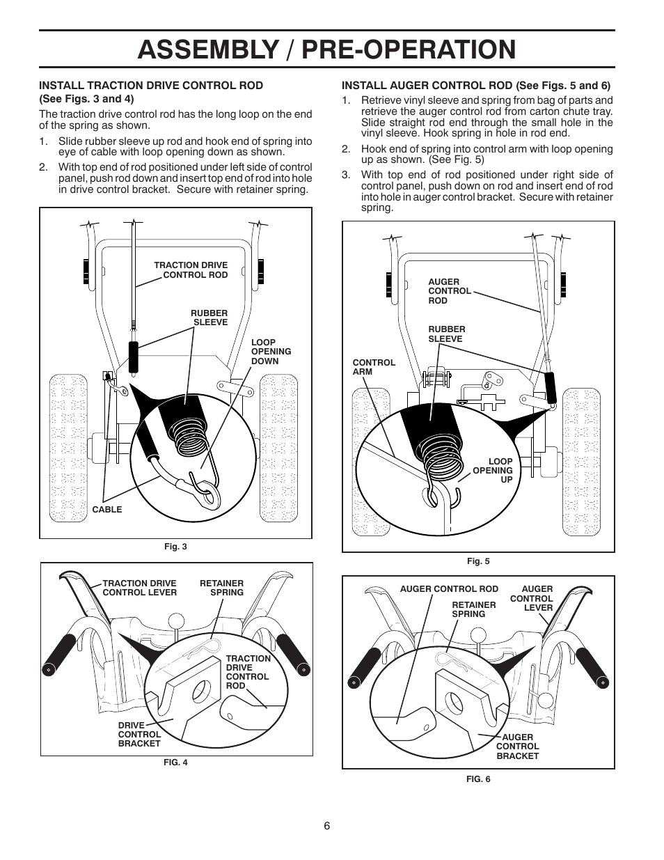 Assembly / pre-operation | Husqvarna 16530-LS User Manual | Page 6 / 24