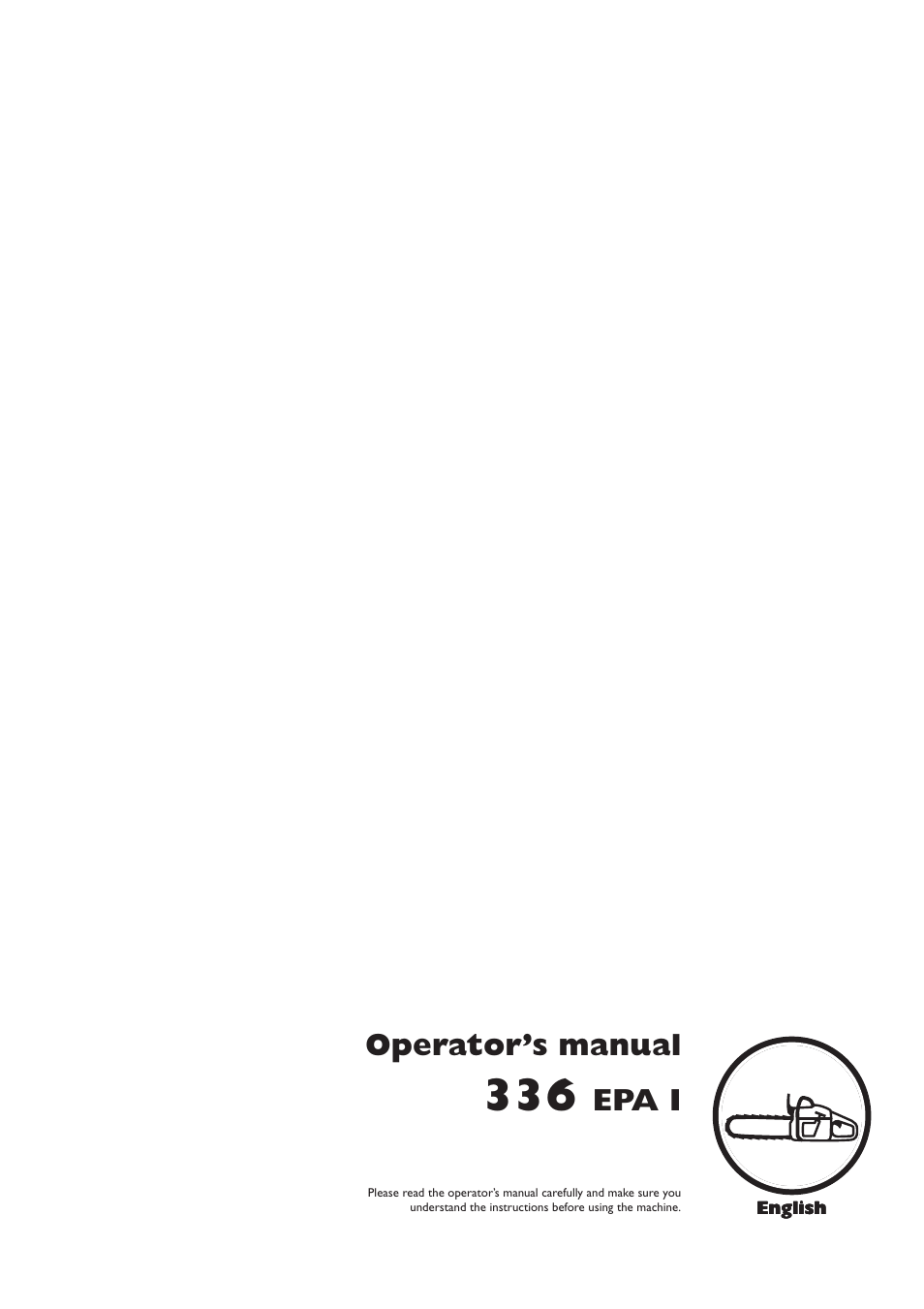 Husqvarna 336 EPA I User Manual | 40 pages