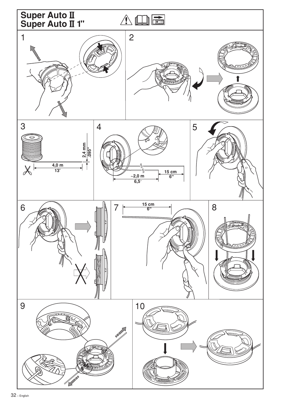 Super auto ii | Husqvarna 325RXT-Series User Manual | Page 32 / 44