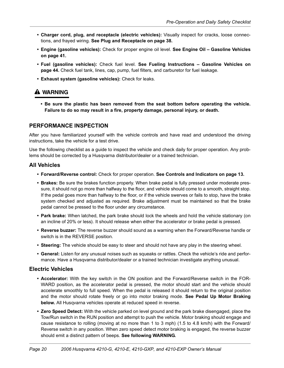 Husqvarna HUV4210-EXP User Manual | Page 22 / 56