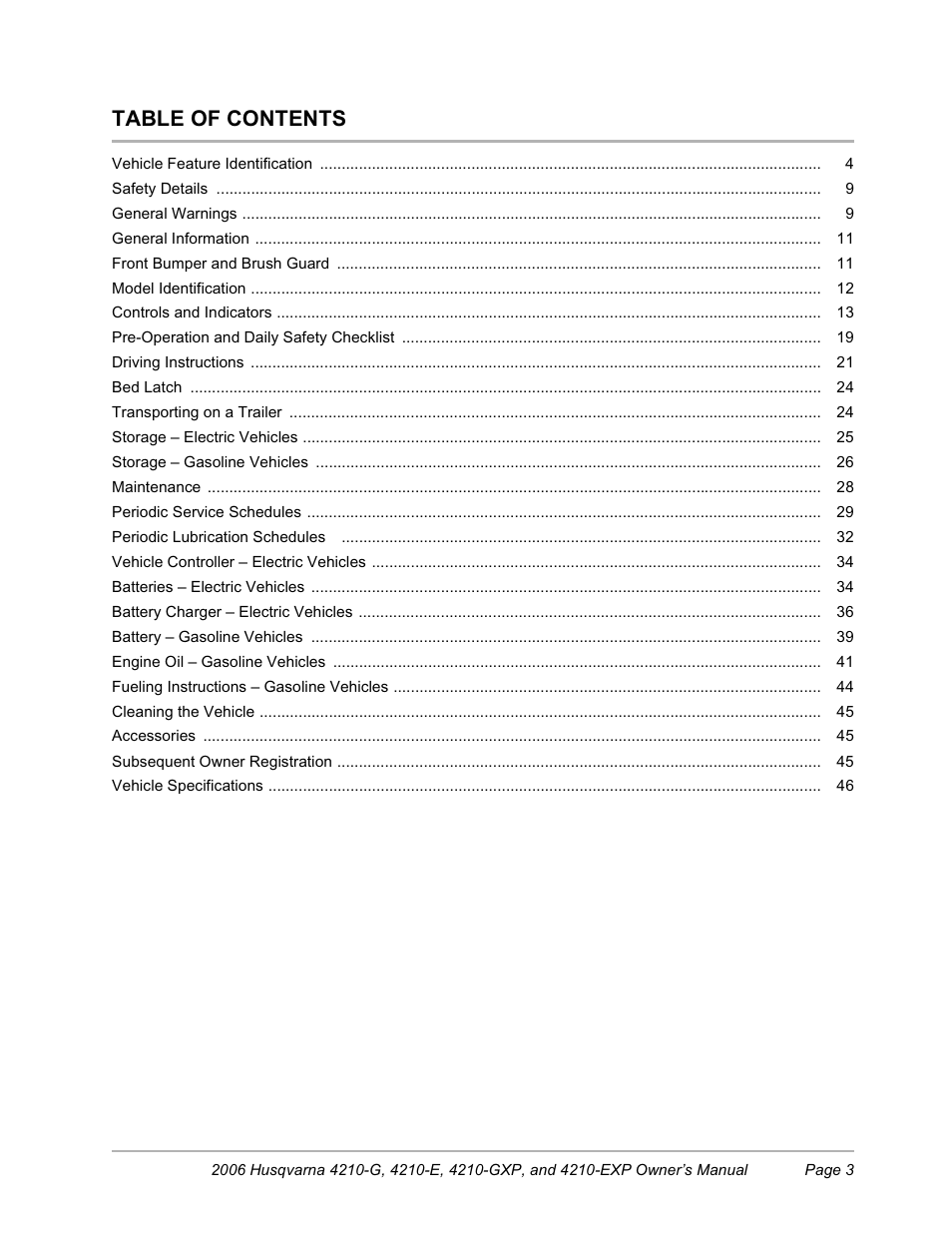 Husqvarna HUV4210-EXP User Manual | Page 5 / 56