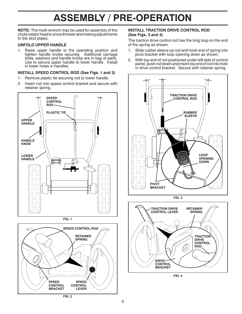 Assembly / pre-operation | Husqvarna 96193004500 User Manual | Page 5 / 20