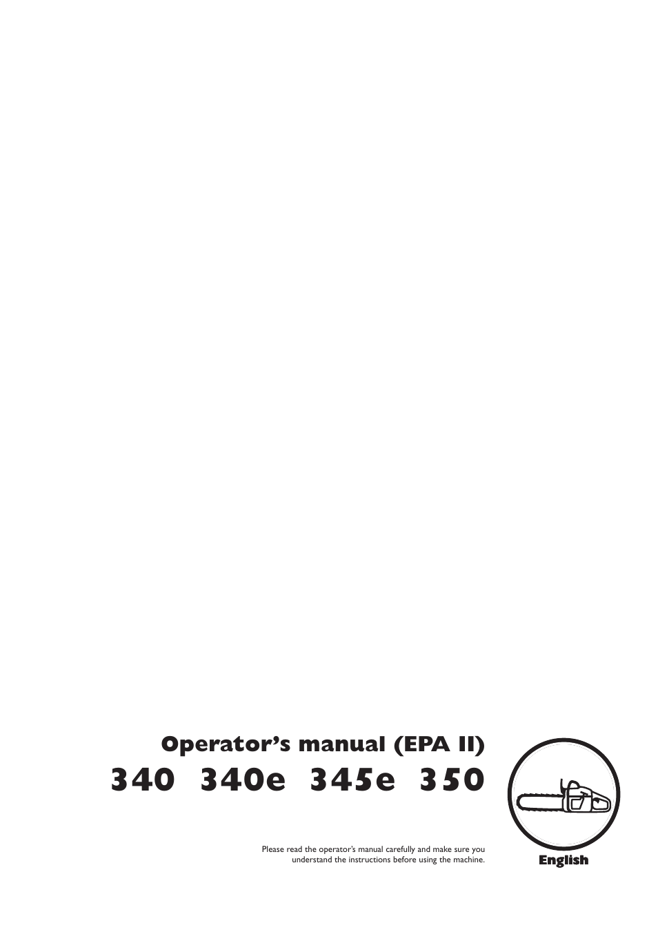 Husqvarna 340e User Manual | 44 pages