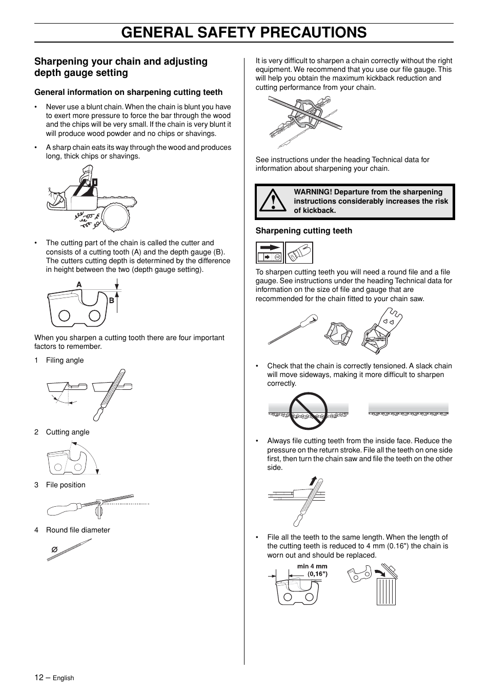 General safety precautions | Husqvarna 362XP User Manual | Page 12 / 44