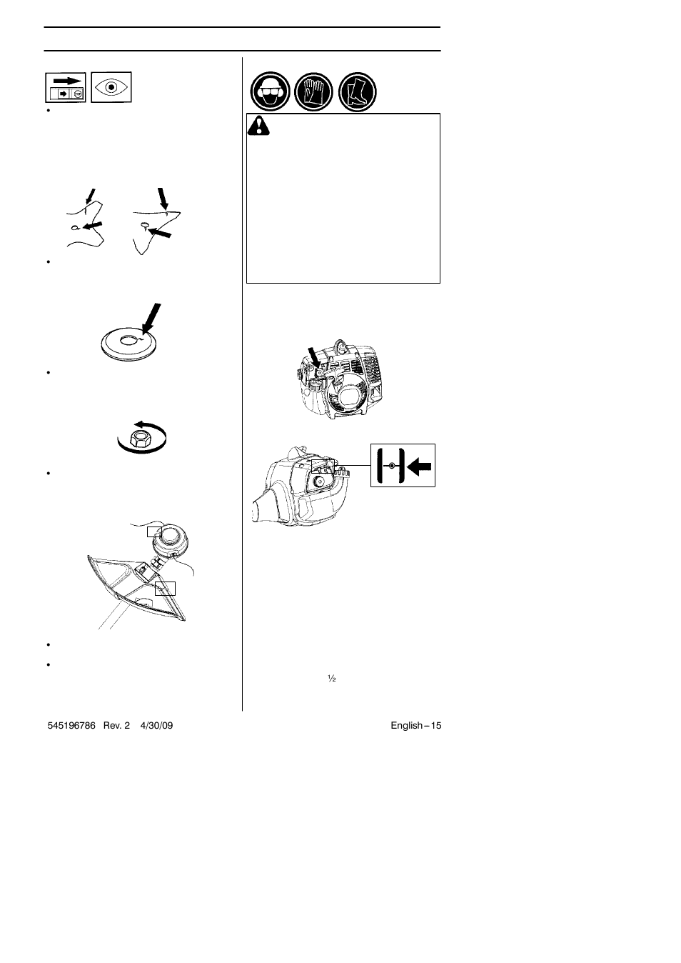 Starting and stopping | Husqvarna 128RJ User Manual | Page 15 / 27