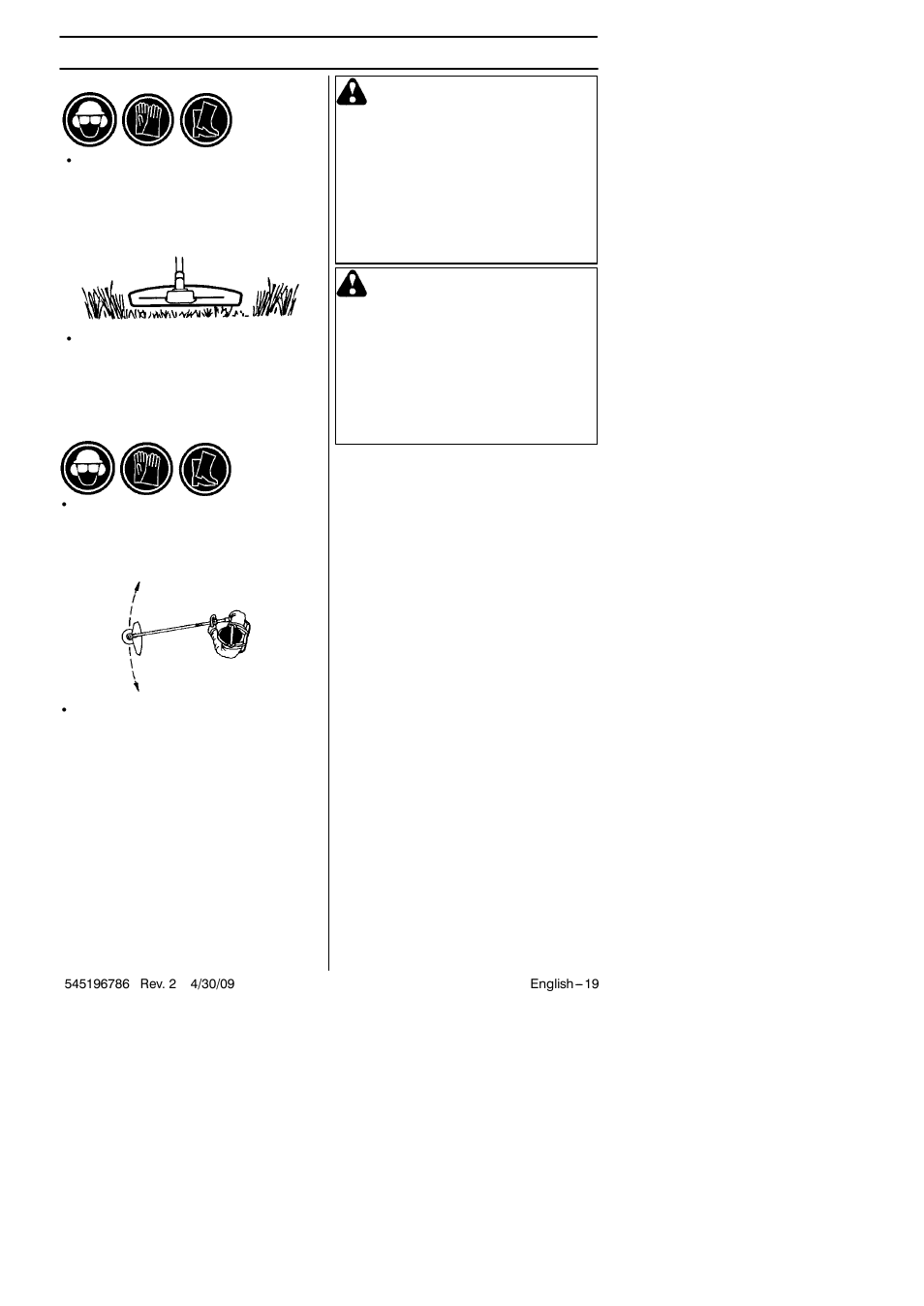 Working techniques | Husqvarna 128RJ User Manual | Page 19 / 27