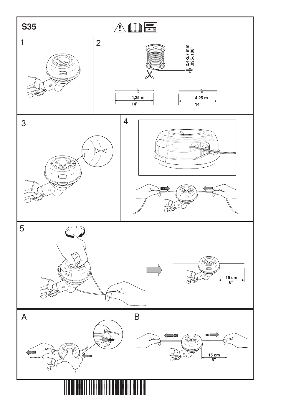 Z+r:,¶6r, S35 5 | Husqvarna 324LDX User Manual | Page 26 / 28