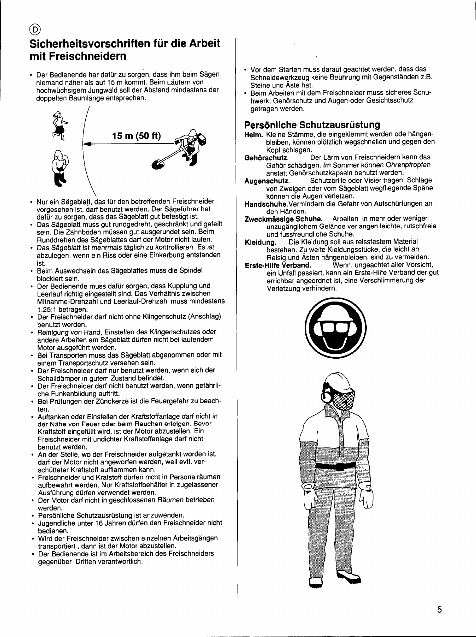 Persönliche schutzausrüstung | Husqvarna 26 R User Manual | Page 4 / 33