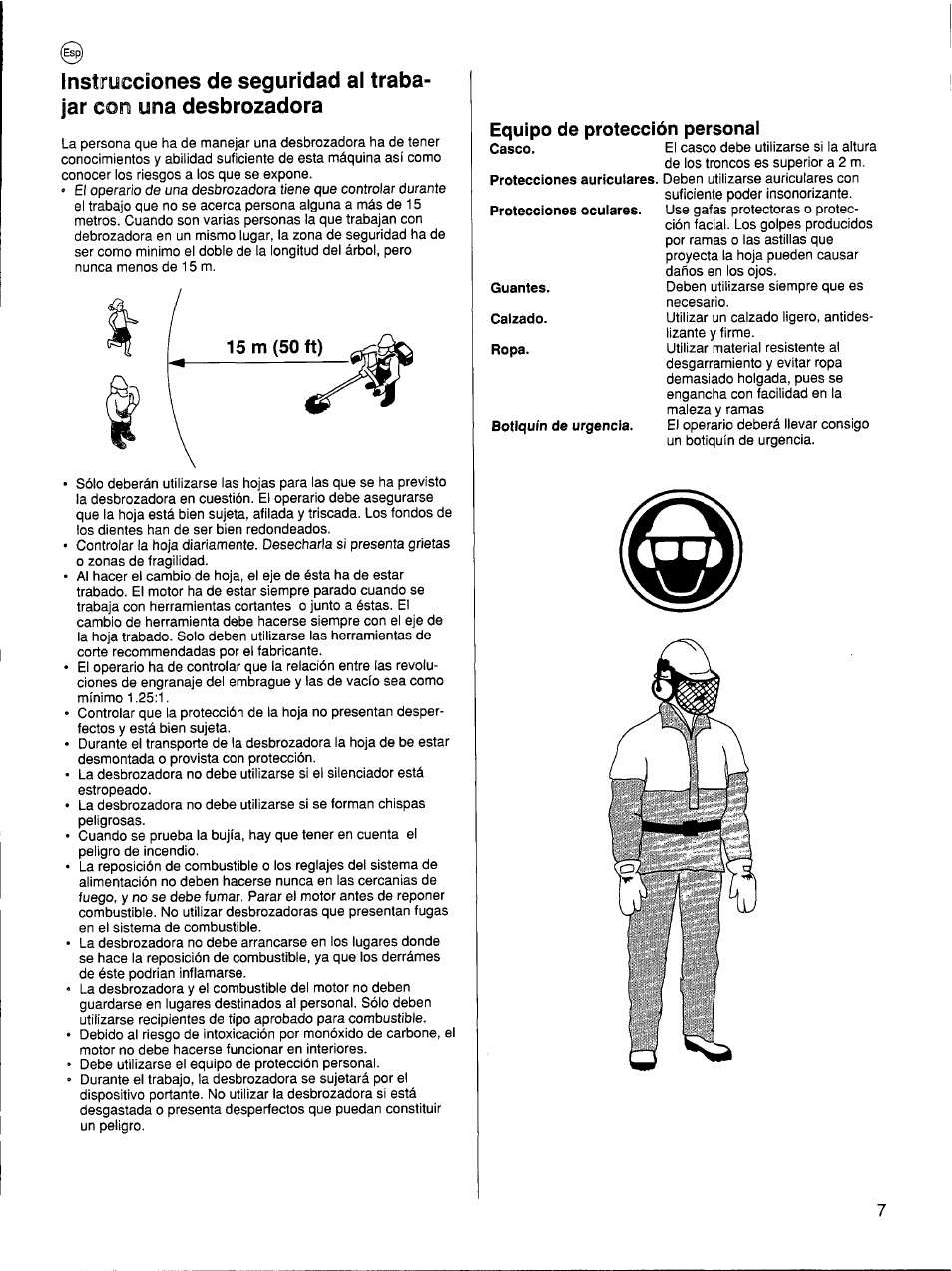 Equipo de protección personai | Husqvarna 26 R User Manual | Page 6 / 33
