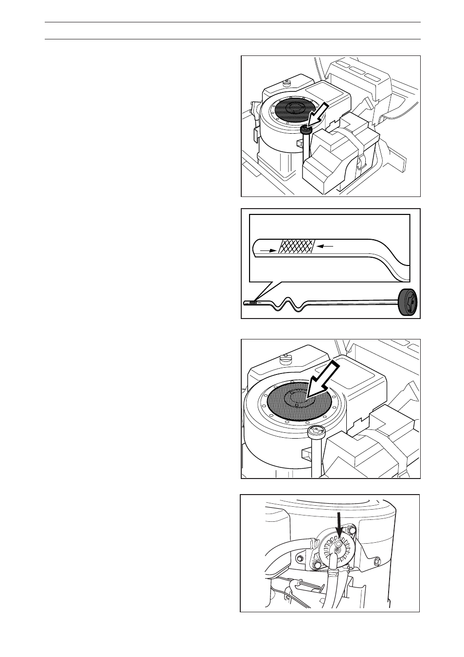 Maintenance, Check the engine’s cooling air intake, Check the engine’s oil level | Checking of the fuel pump’s air filter | Husqvarna 11 Bio/13 H Bio User Manual | Page 21 / 43