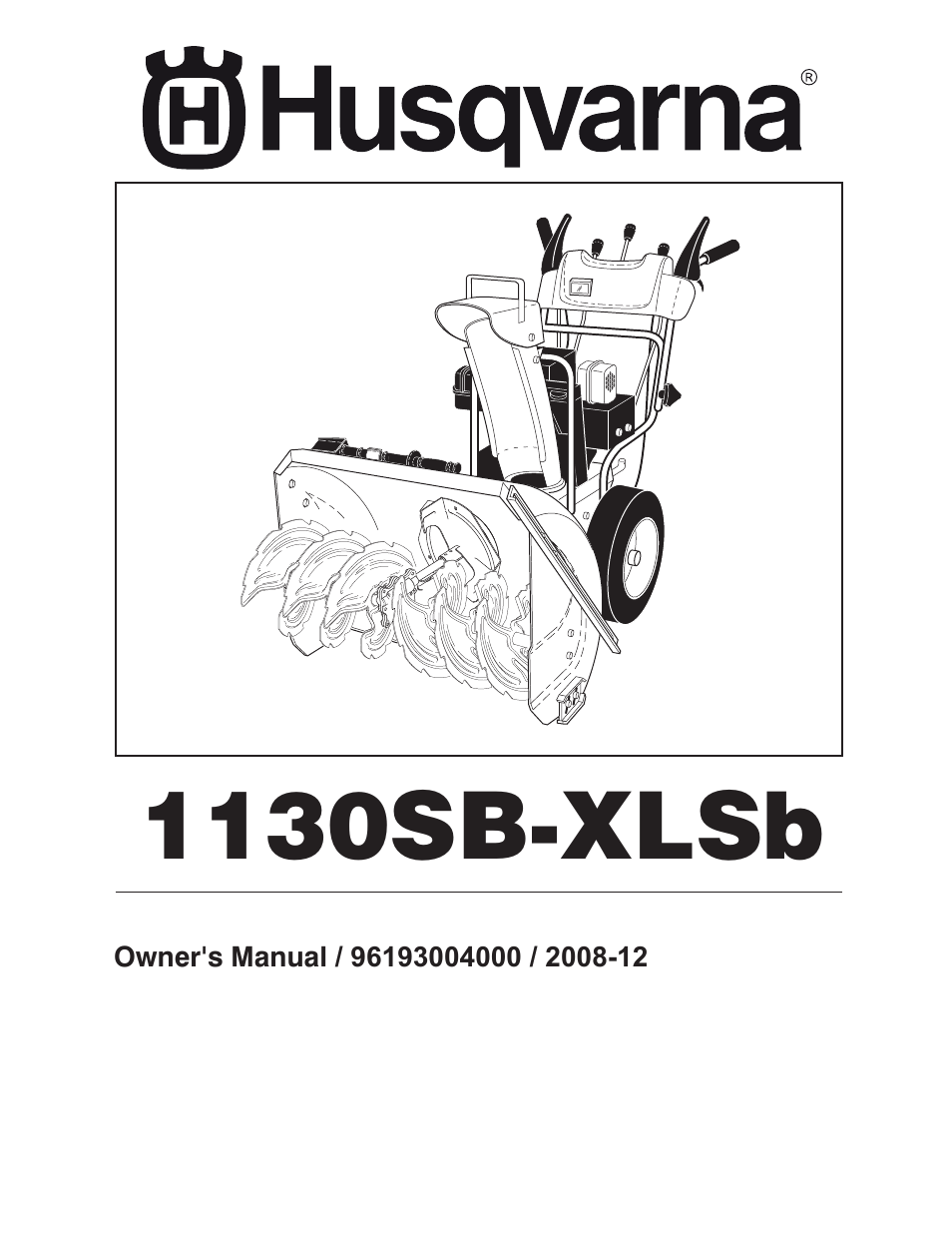 Husqvarna 1130SB-XLSB User Manual | 40 pages