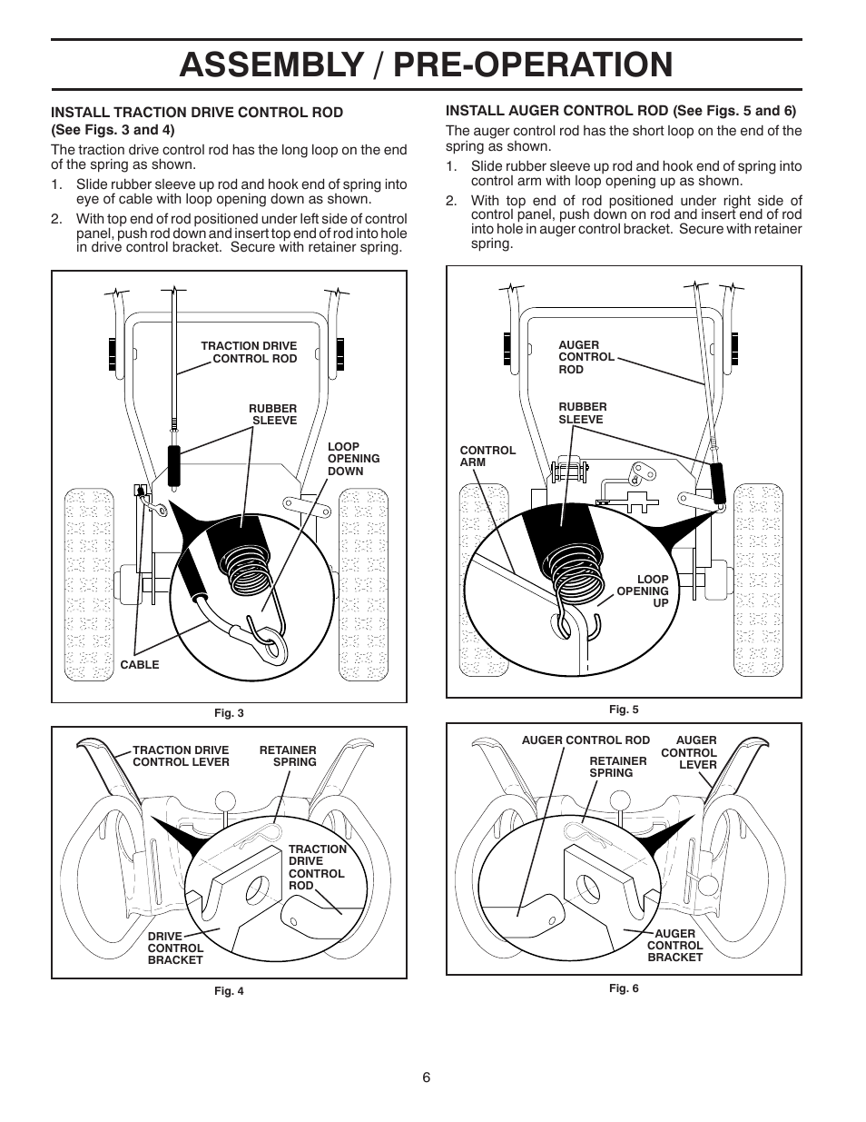 Assembly / pre-operation | Husqvarna 1130SB-XLSB User Manual | Page 6 / 40