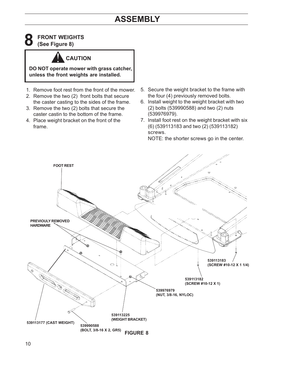 Assembly | Husqvarna 968999515 User Manual | Page 10 / 17