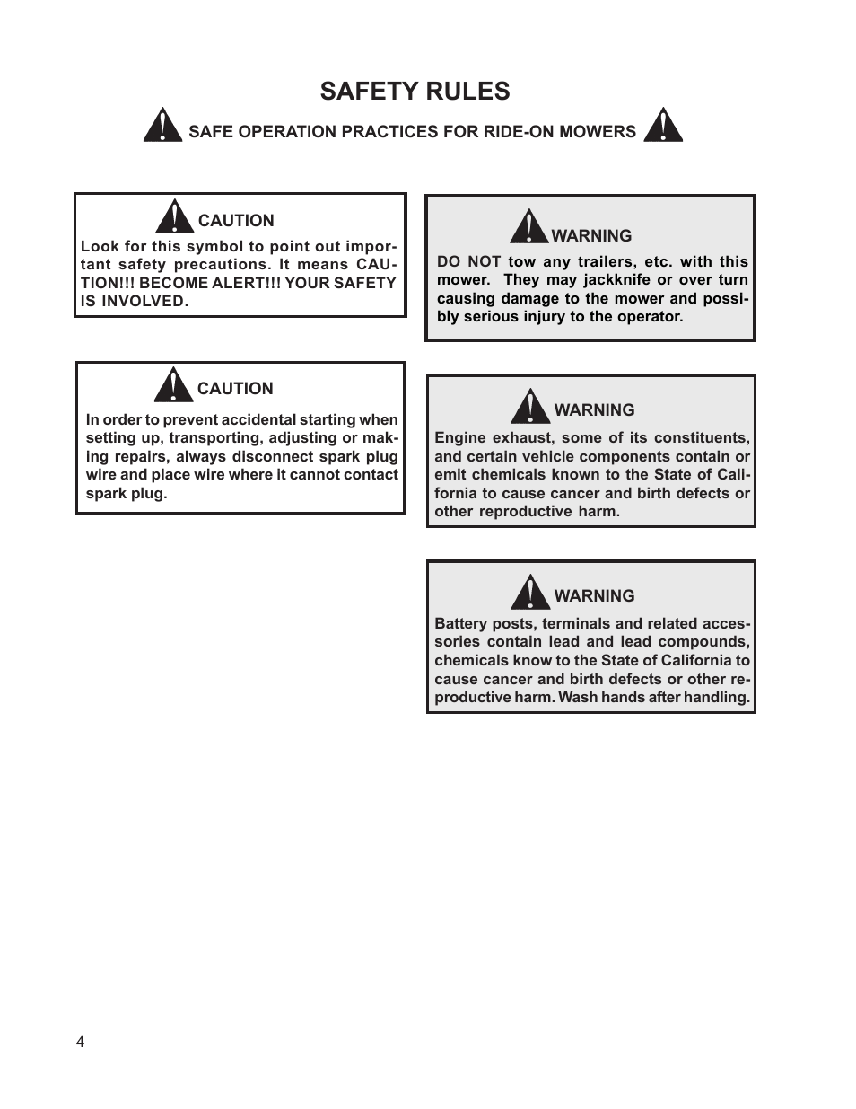 Safety rules | Husqvarna 968999515 User Manual | Page 4 / 17