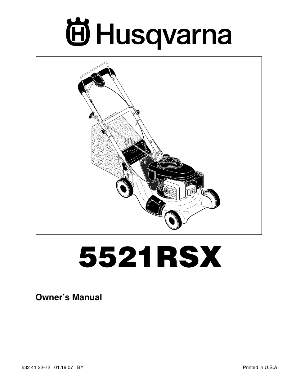 Husqvarna 5521RSX User Manual | 22 pages