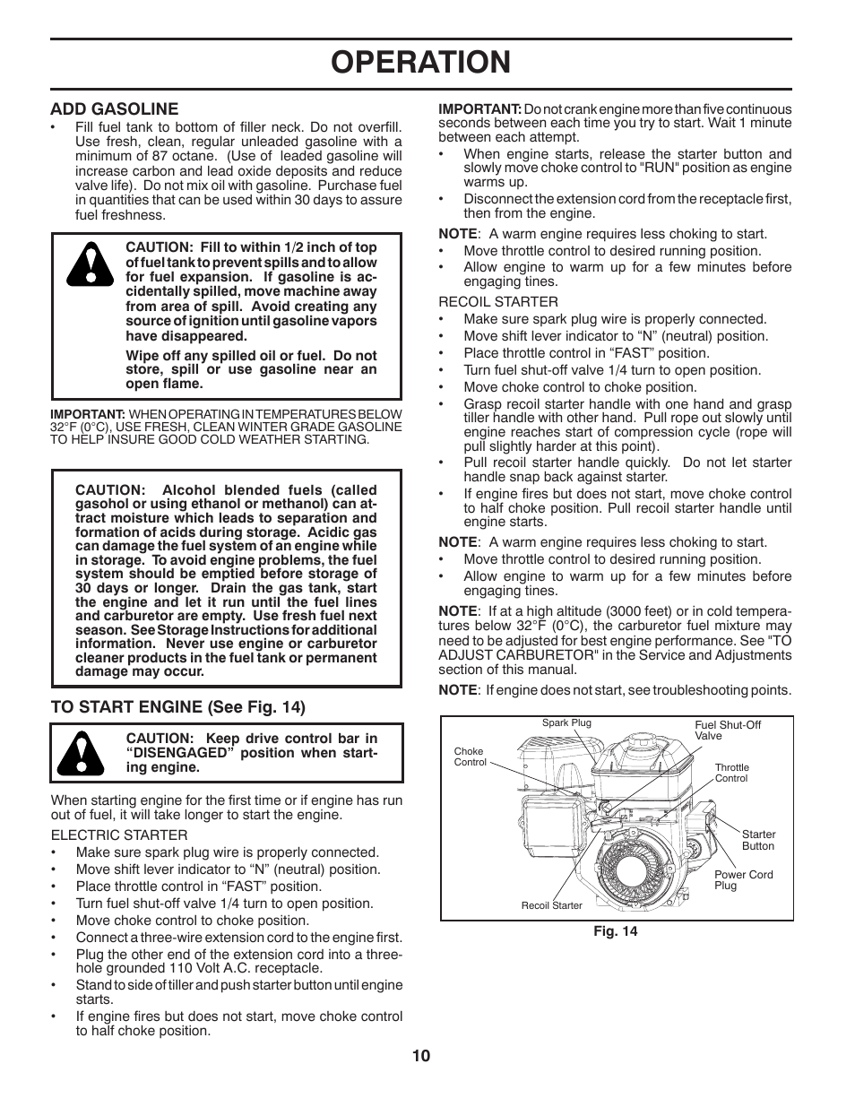 Operation | Husqvarna DRT900E User Manual | Page 10 / 28