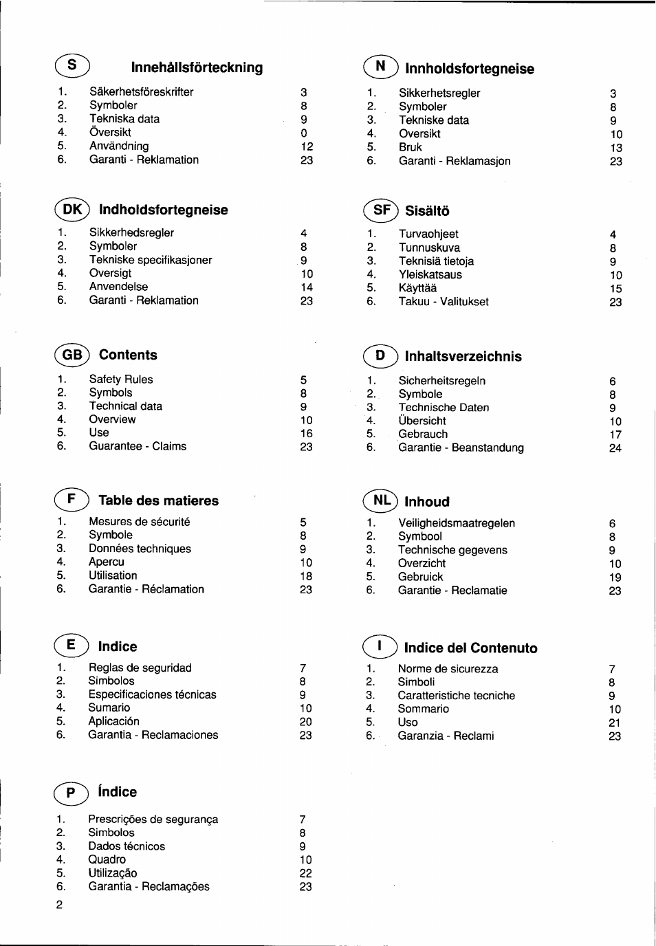 Husqvarna BV650 User Manual | Page 2 / 27