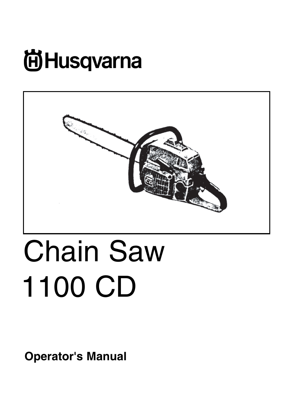 Husqvarna 1100 CD User Manual | 38 pages