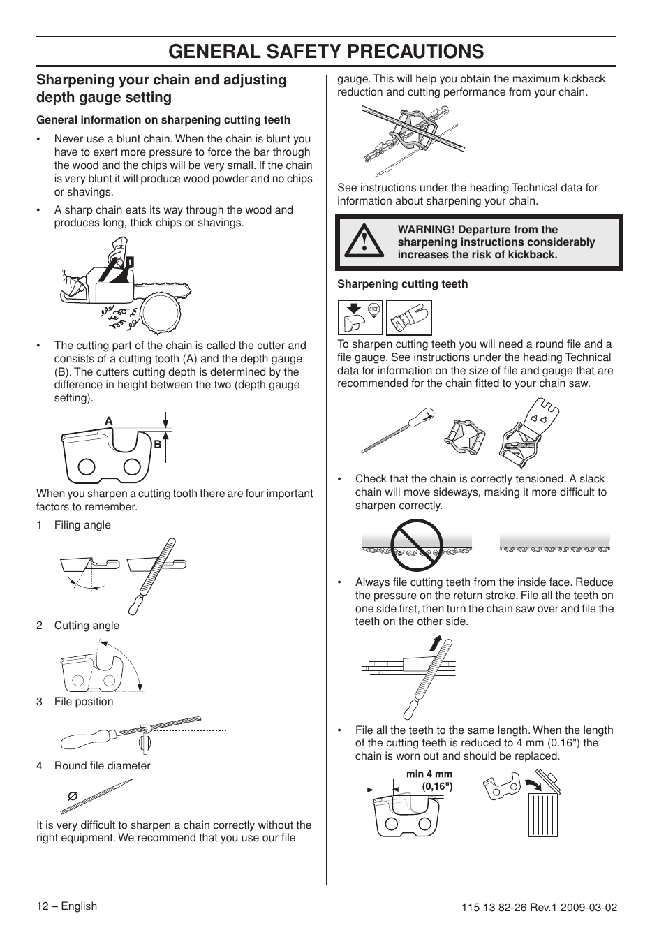 General safety precautions | Husqvarna Rancher 455 User Manual | Page 12 / 44