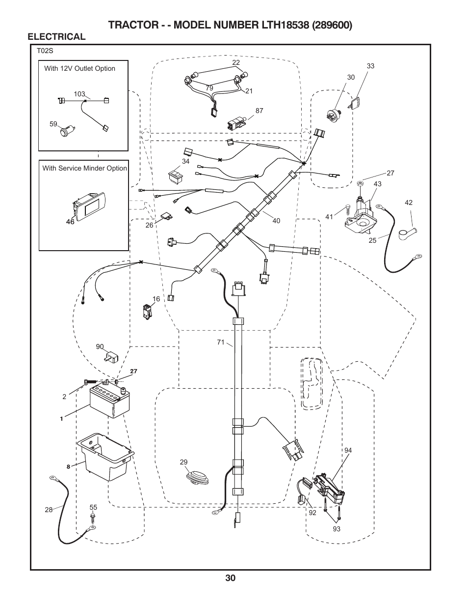 Electrical | Husqvarna 917.2896 User Manual | Page 30 / 52