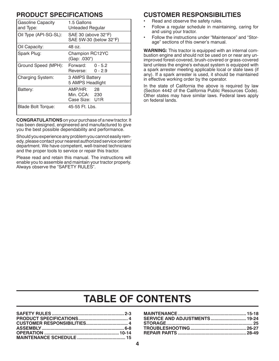 Husqvarna 917.2896 User Manual | Page 4 / 52