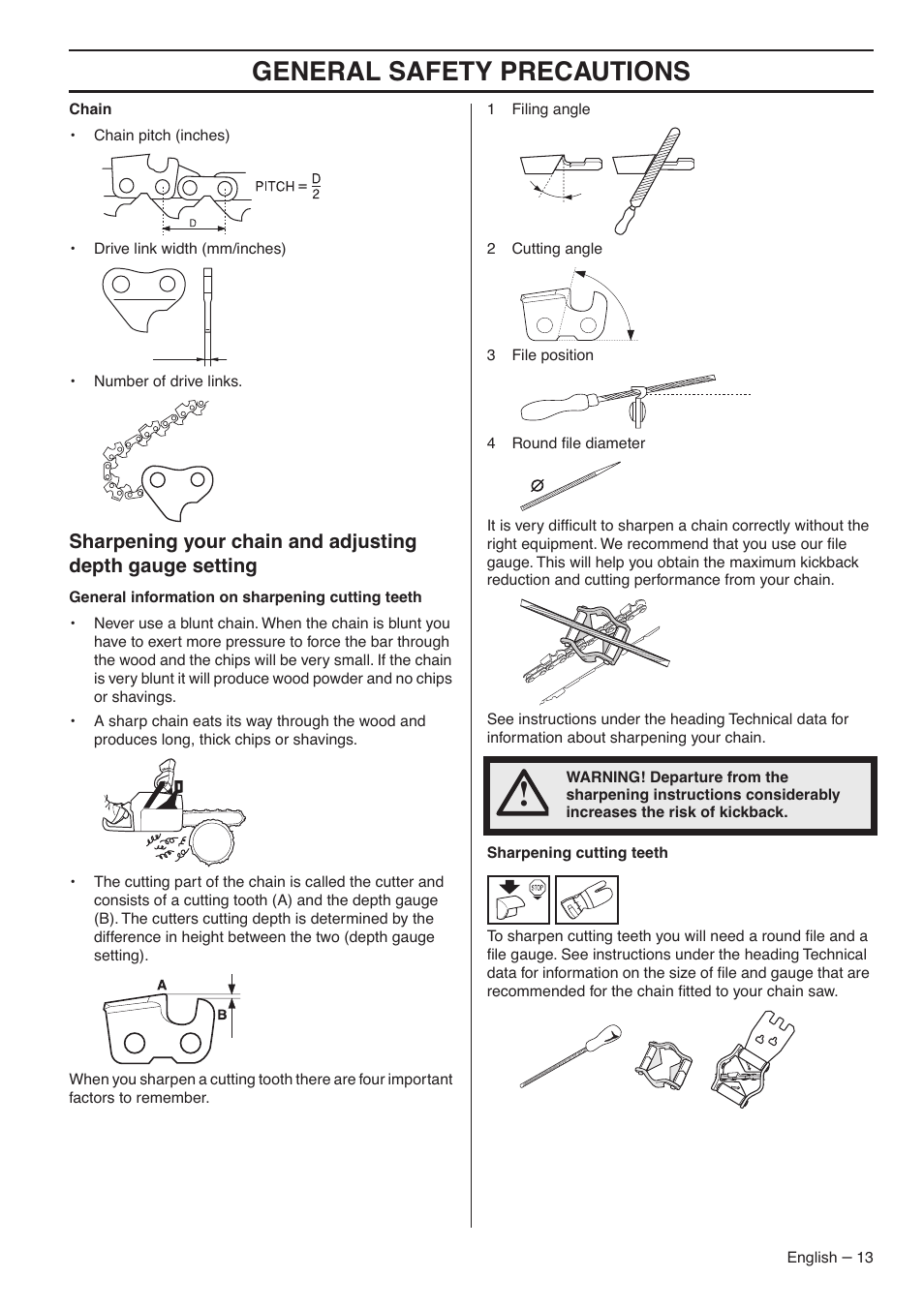 General safety precautions | Husqvarna 1151435-95 User Manual | Page 13 / 44