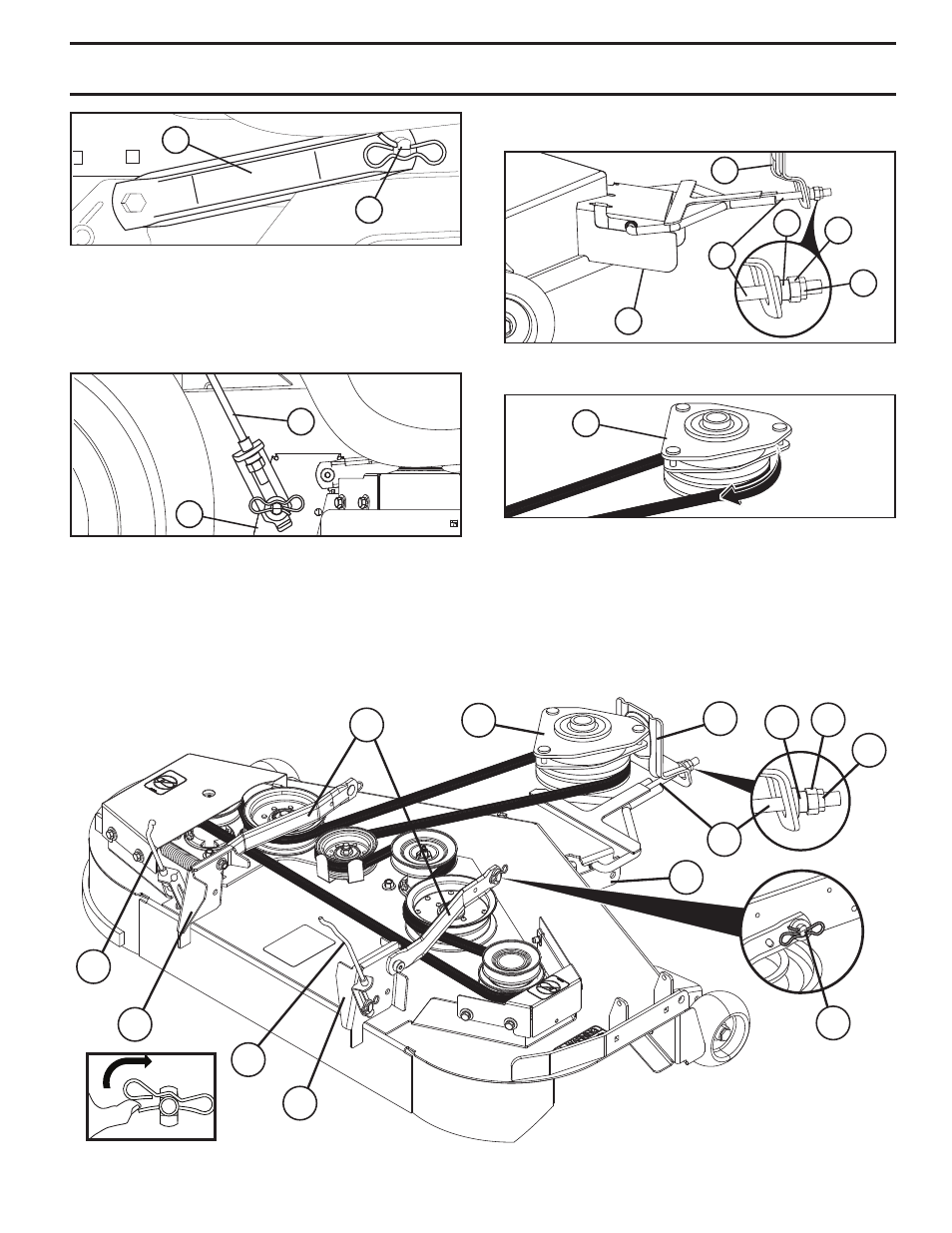 Service and adjustments | Husqvarna YTH2242 TF User Manual | Page 19 / 44