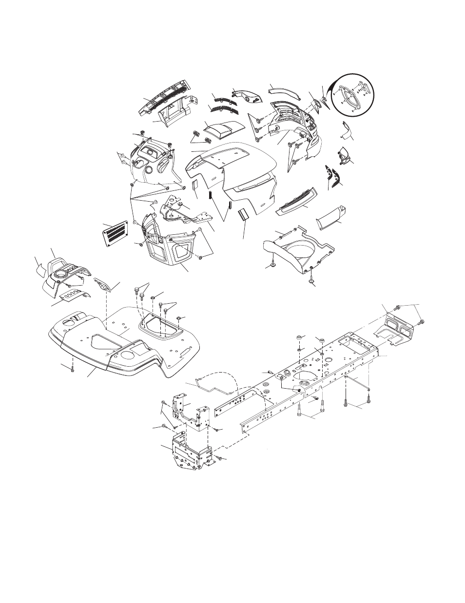 Chassis | Husqvarna YTH2242 TF User Manual | Page 30 / 44