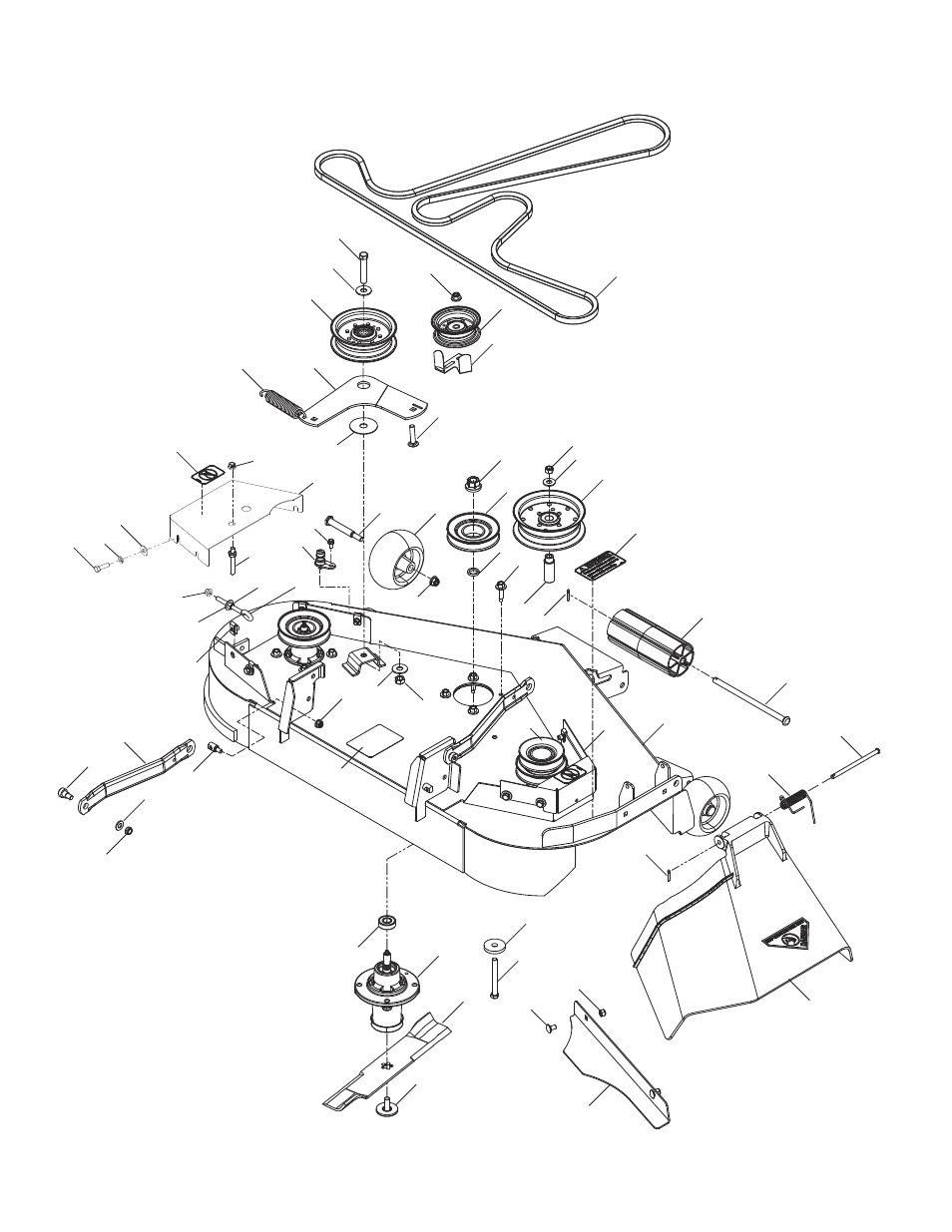 Mower deck | Husqvarna YTH2242 TF User Manual | Page 40 / 44