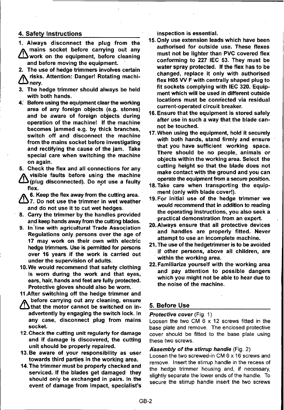 Husqvarna 600H User Manual | Page 16 / 54