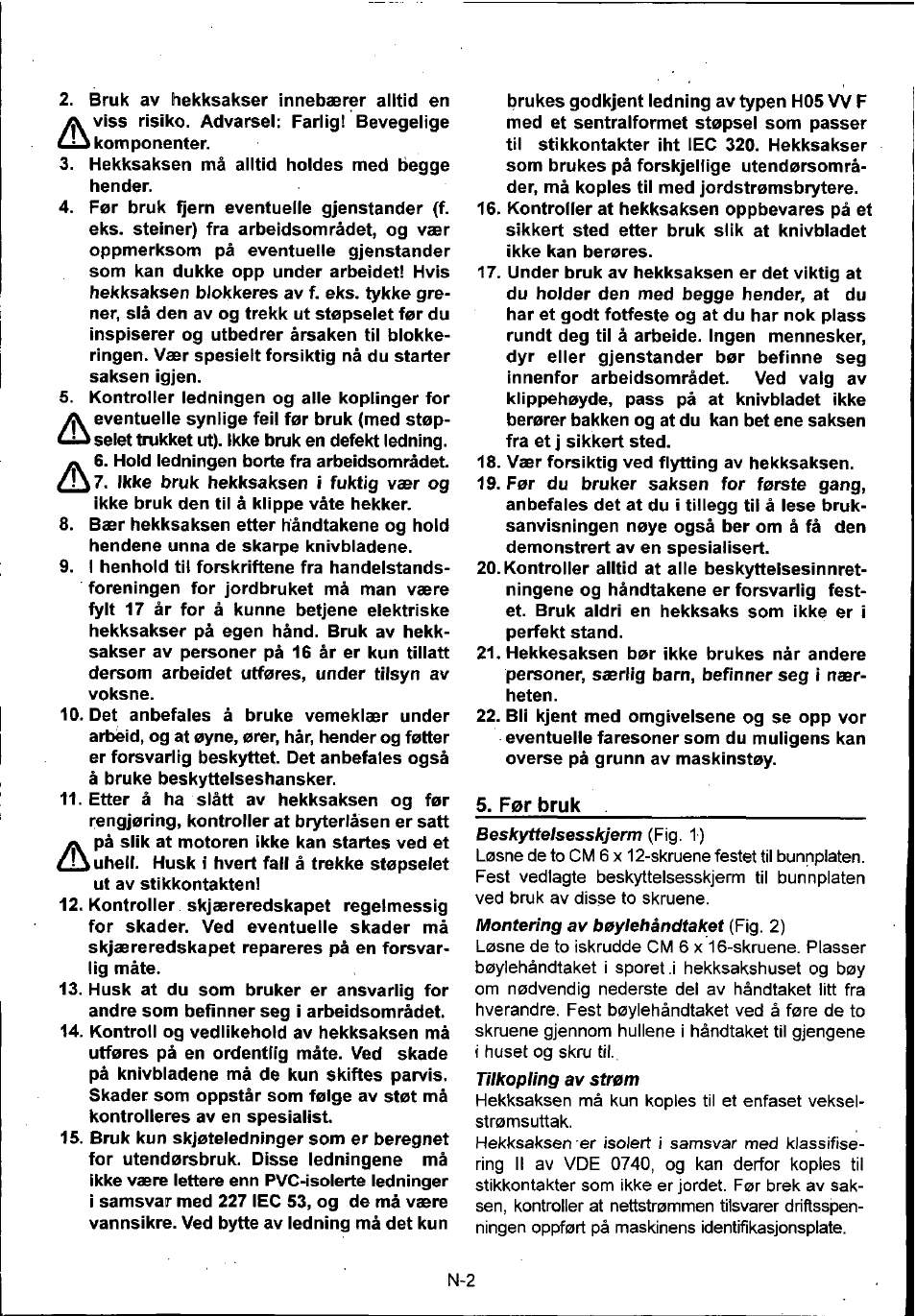 Husqvarna 600H User Manual | Page 40 / 54