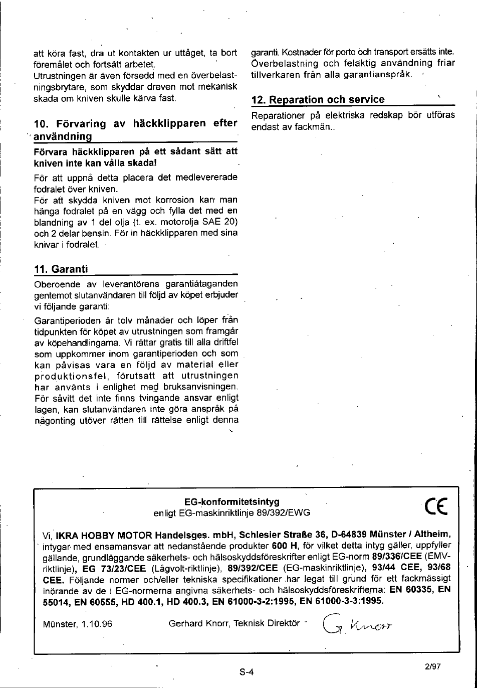 Husqvarna 600H User Manual | Page 51 / 54