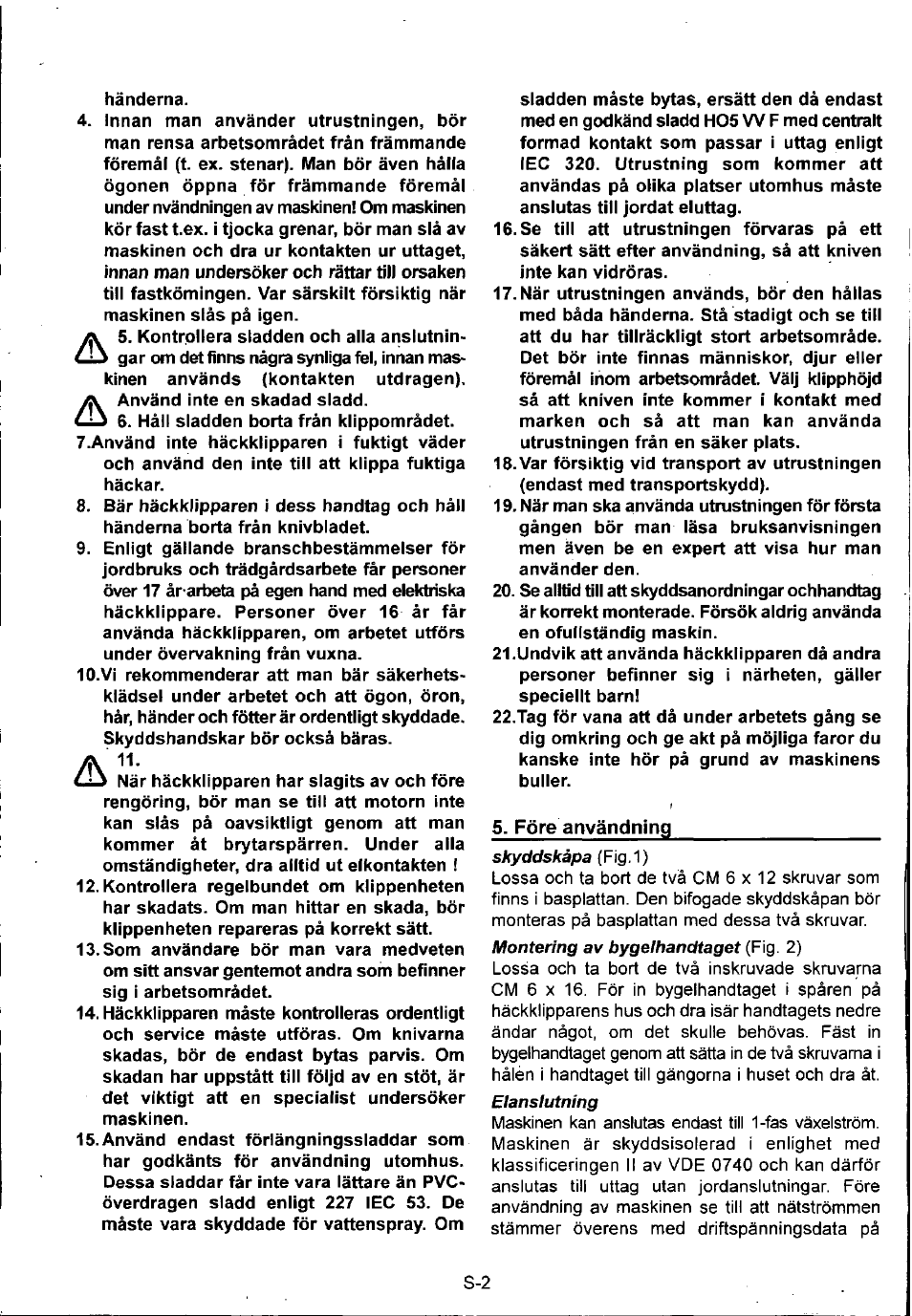 Husqvarna 600H User Manual | Page 53 / 54