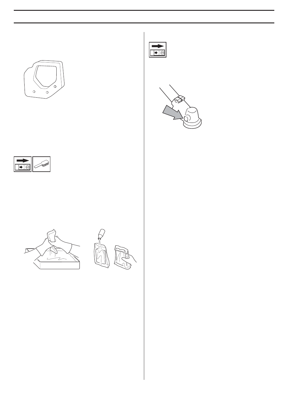 Cleaning the air filter, Oiling the air filter, Bevel gear | Maintenance | Husqvarna 324LX-Series User Manual | Page 21 / 36