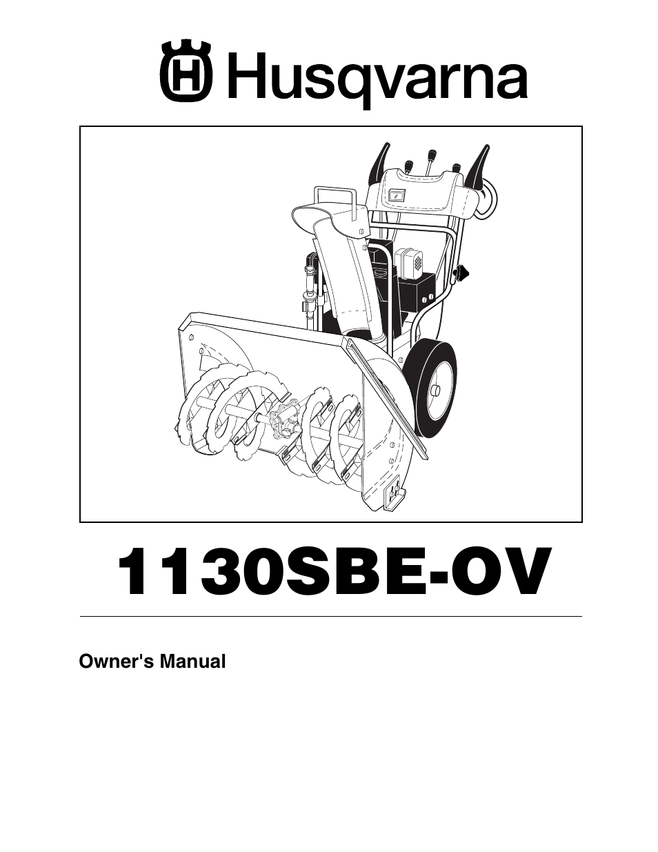 Husqvarna 1130SBE-OV User Manual | 32 pages