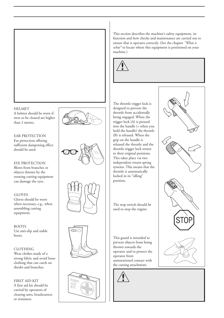 Safety instructions | Husqvarna 232R User Manual | Page 4 / 30